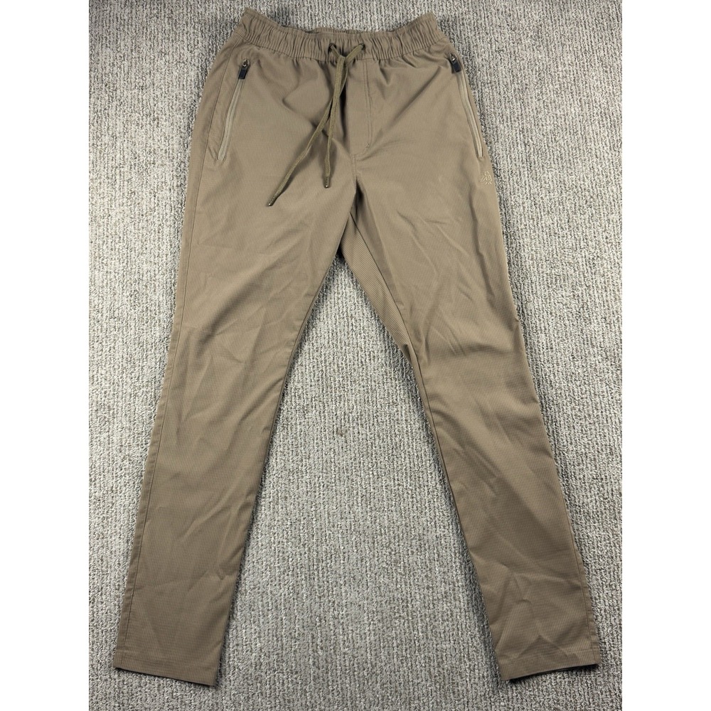 Walter Sky Mens S WS-B02 Jogger Pants Ripstop Pull On Tan Brown